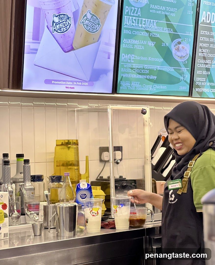 Cafe Amazon Staff at Counter