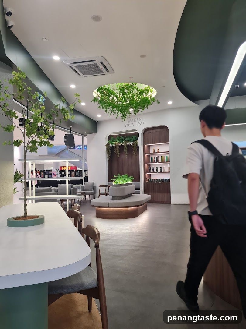 Interior of a modern retail space
