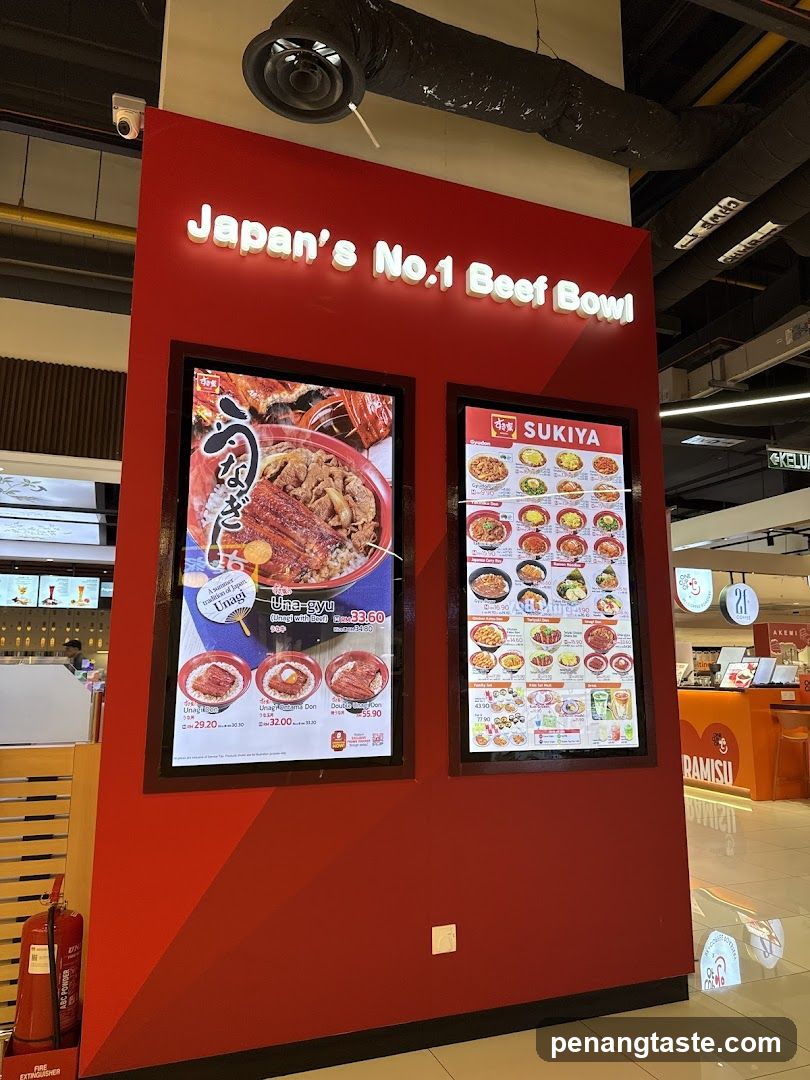 Sukiya Beef Bowl Storefront Interior