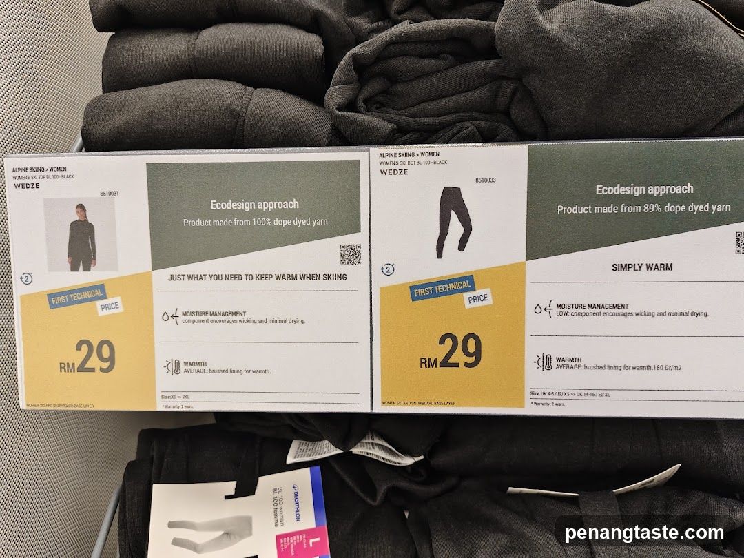 Product display with price tags