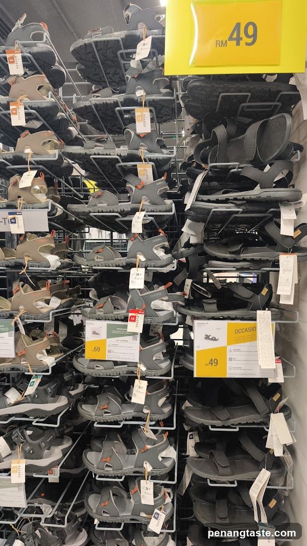 Footwear Display in Retail Store