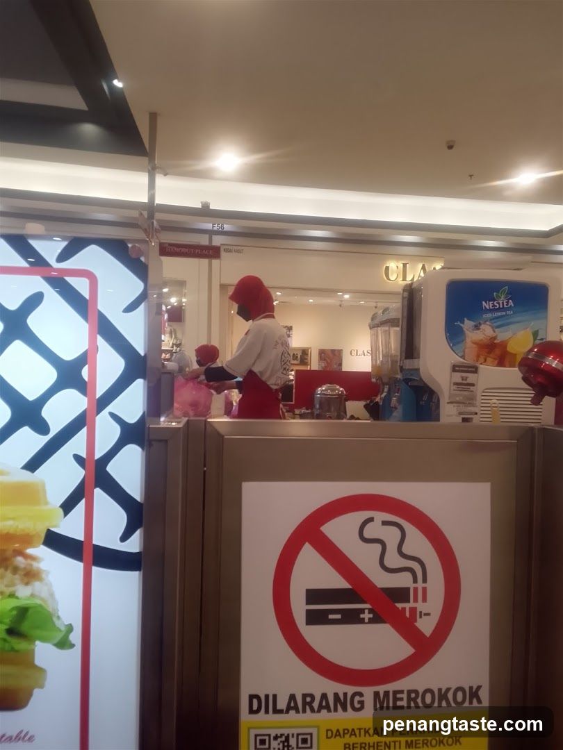 Interior food stall area