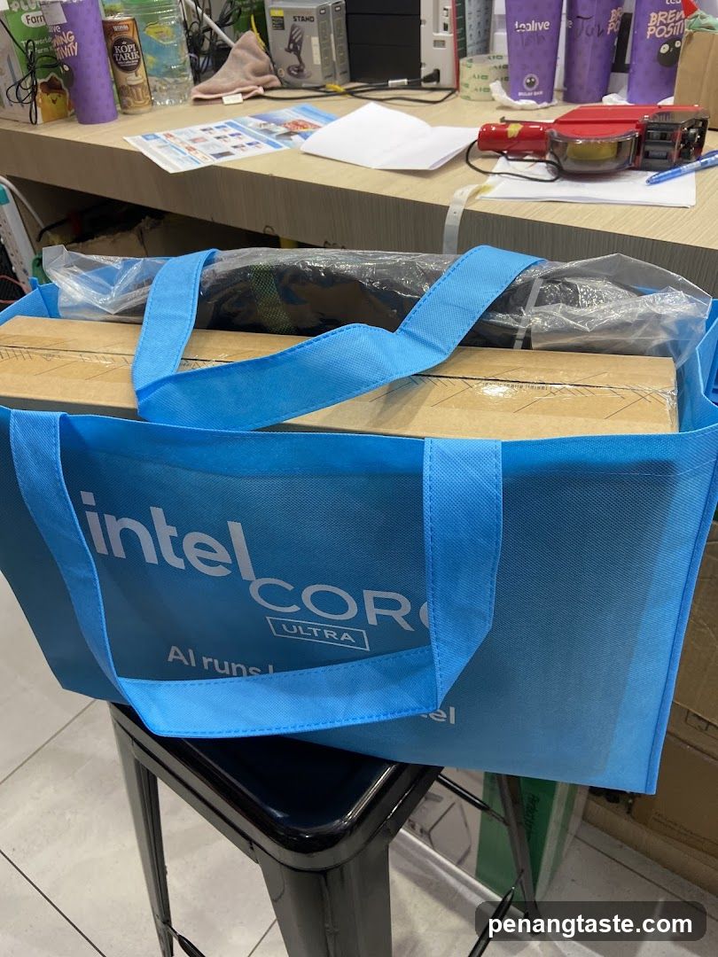 Intel Core Ultra Bag on Counter