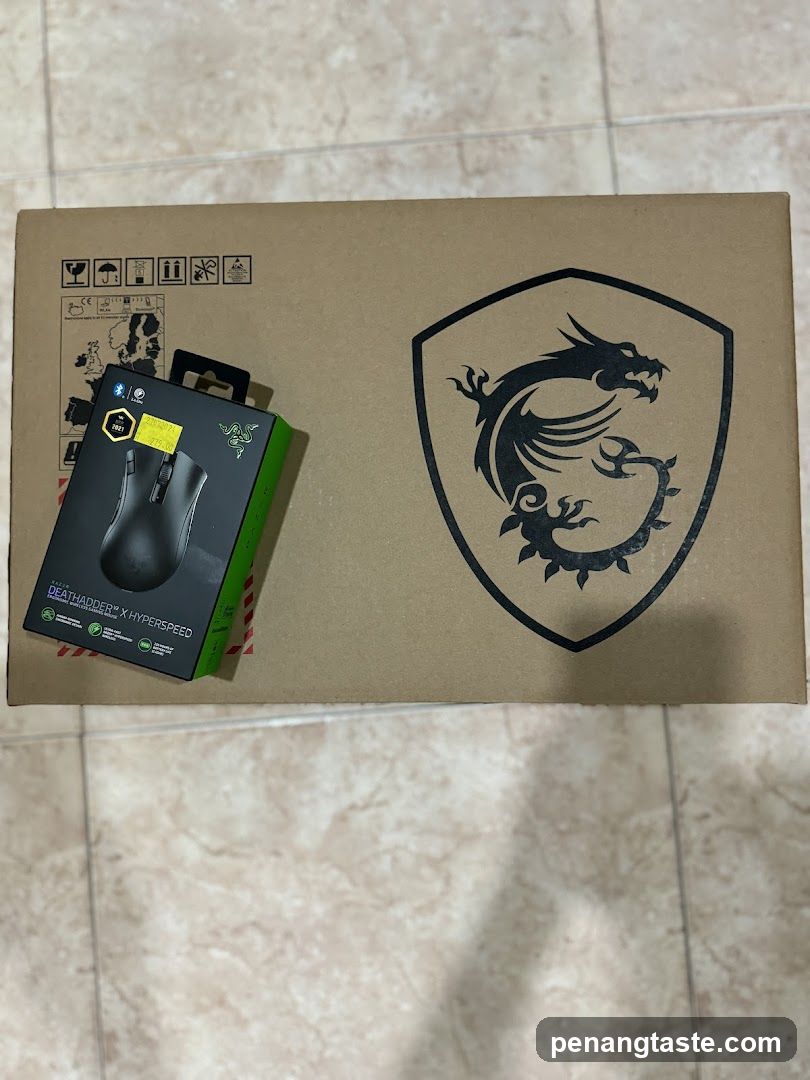 Product Packaging on Floor
