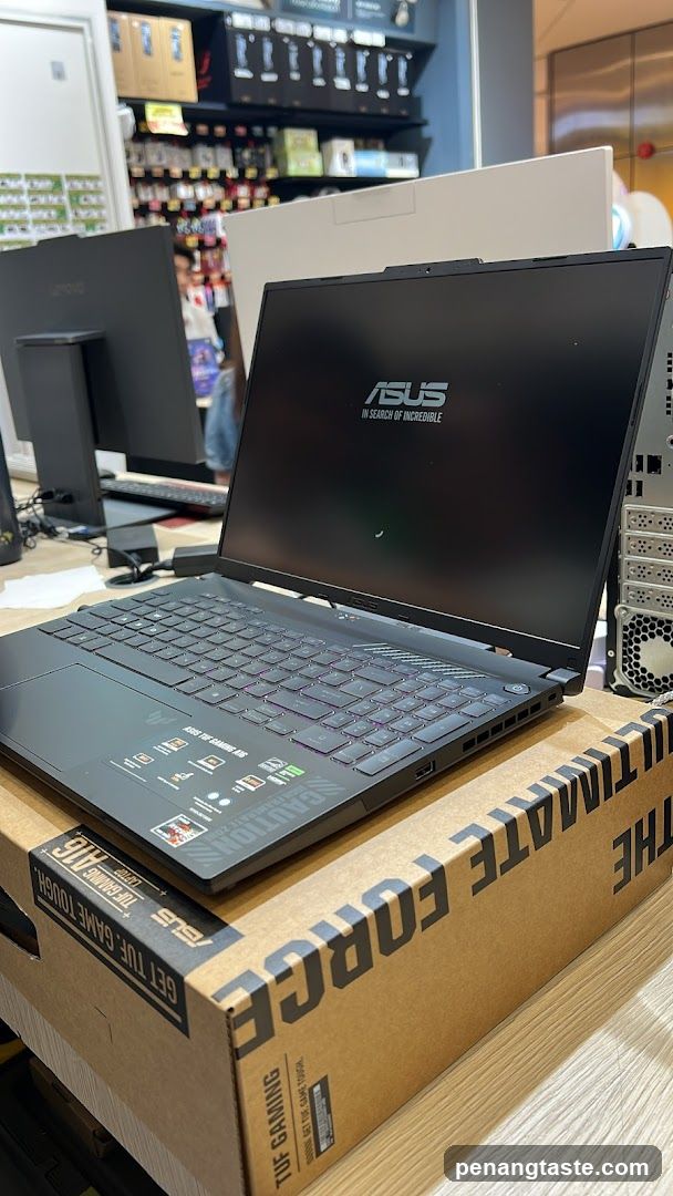 ASUS Laptop Displayed in Store