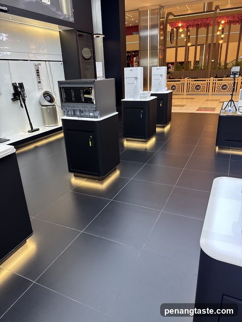Interior of retail store