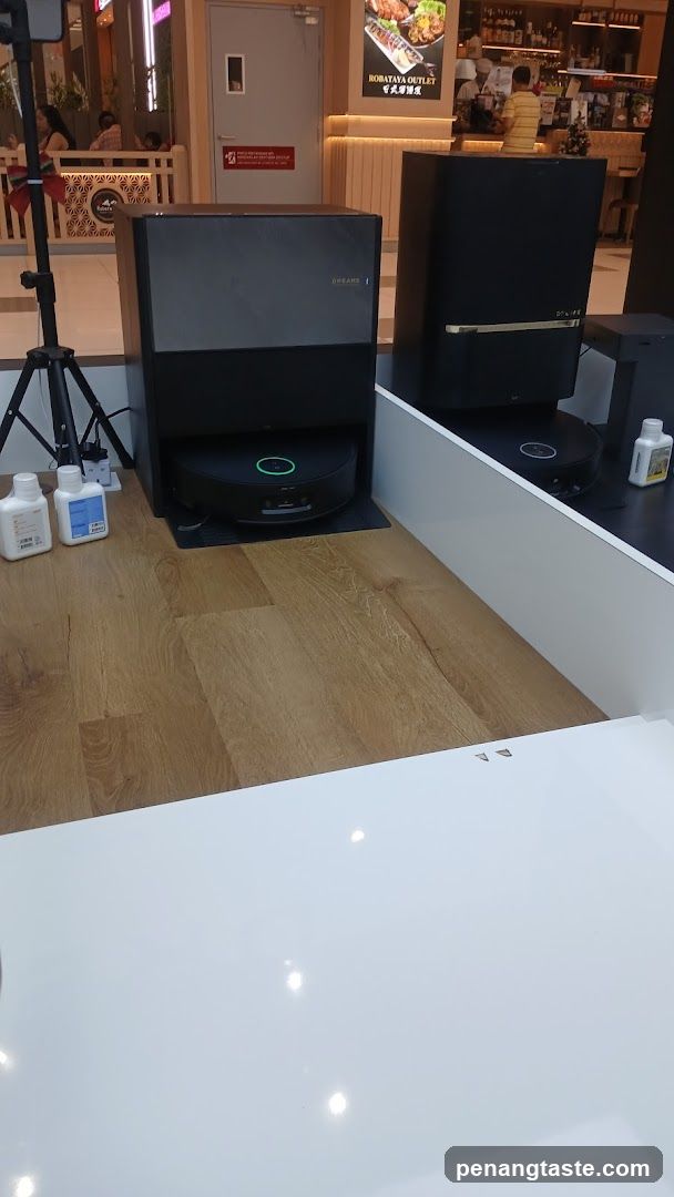 Interior display of robotic vacuum cleaners