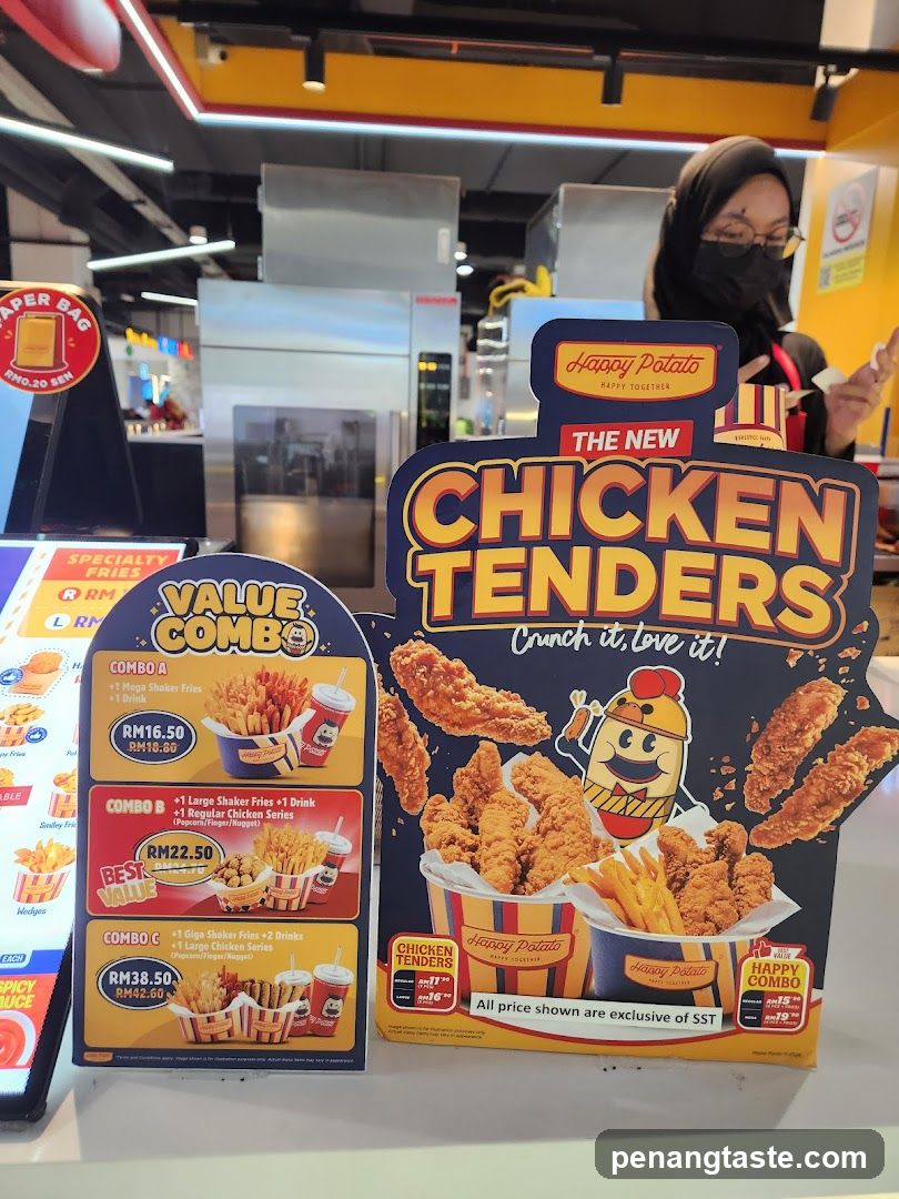 Happy Potato Chicken Tenders Promotion Display