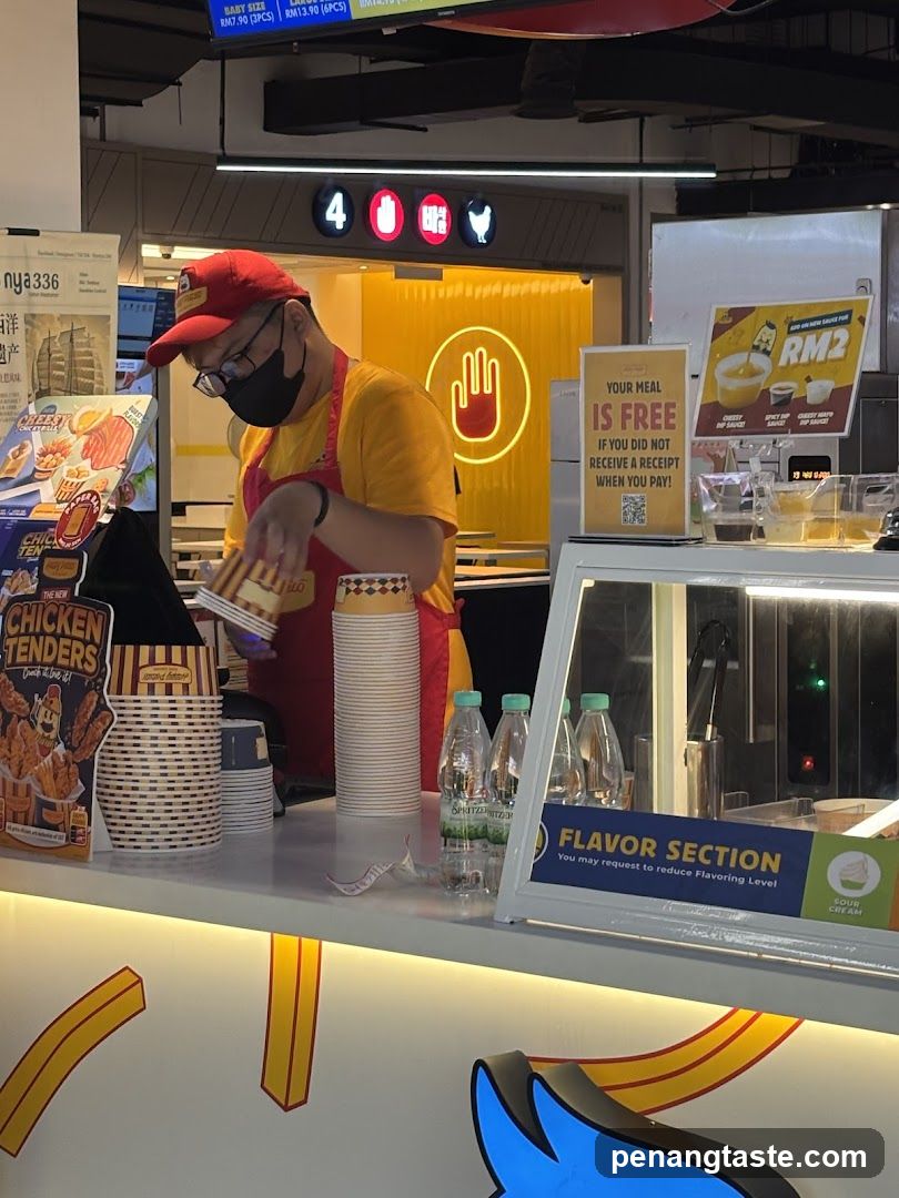 Food stall interior
