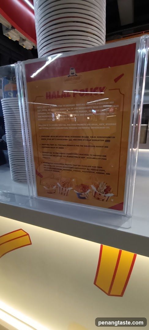 Halal Policy Signage