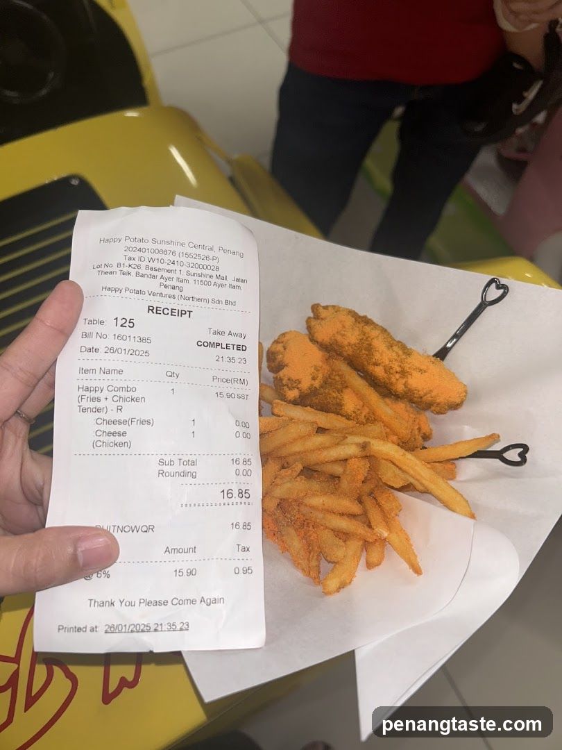 Happy Potato Takeaway Order