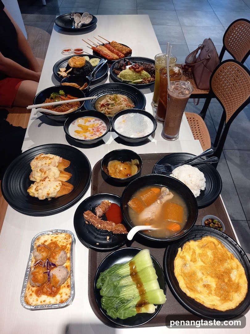 Dining Table with Food Spread