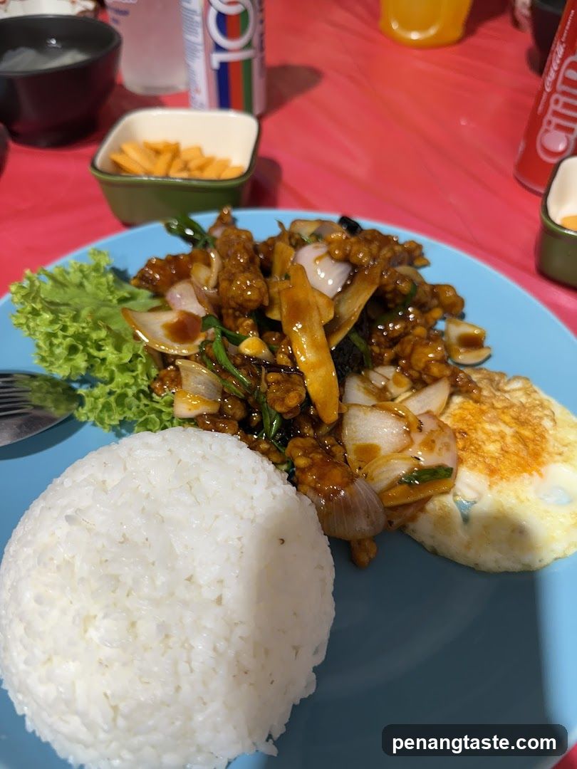 Dinner Plate on Red Tablecloth