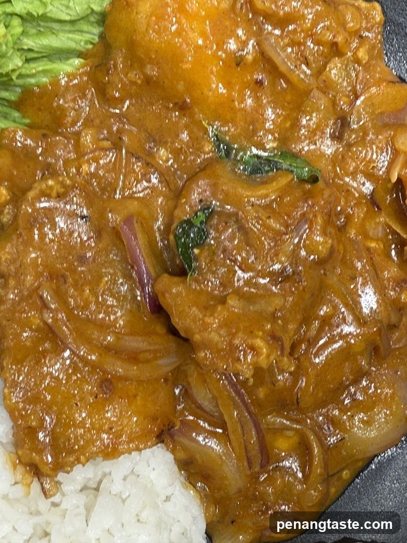 Close-up of curry dish