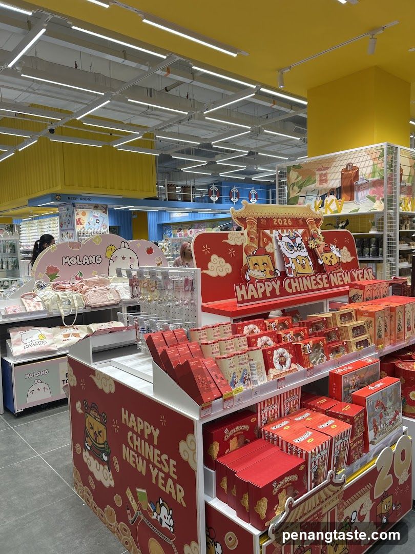 Store Interior with Chinese New Year Displays