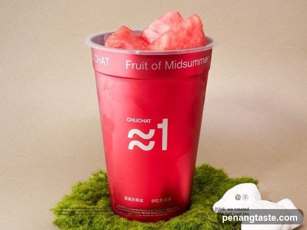 Red Cup with Watermelon Topper