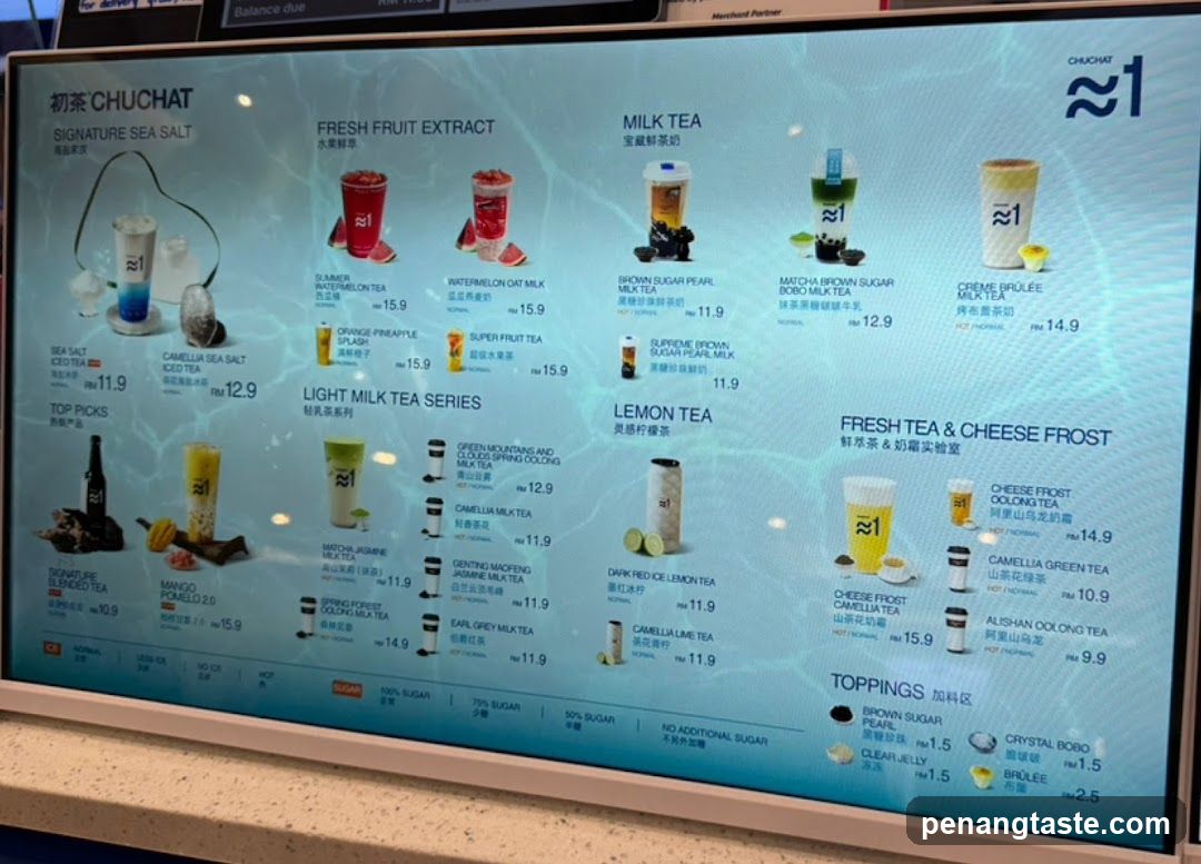 CHUCHAT Menu Display