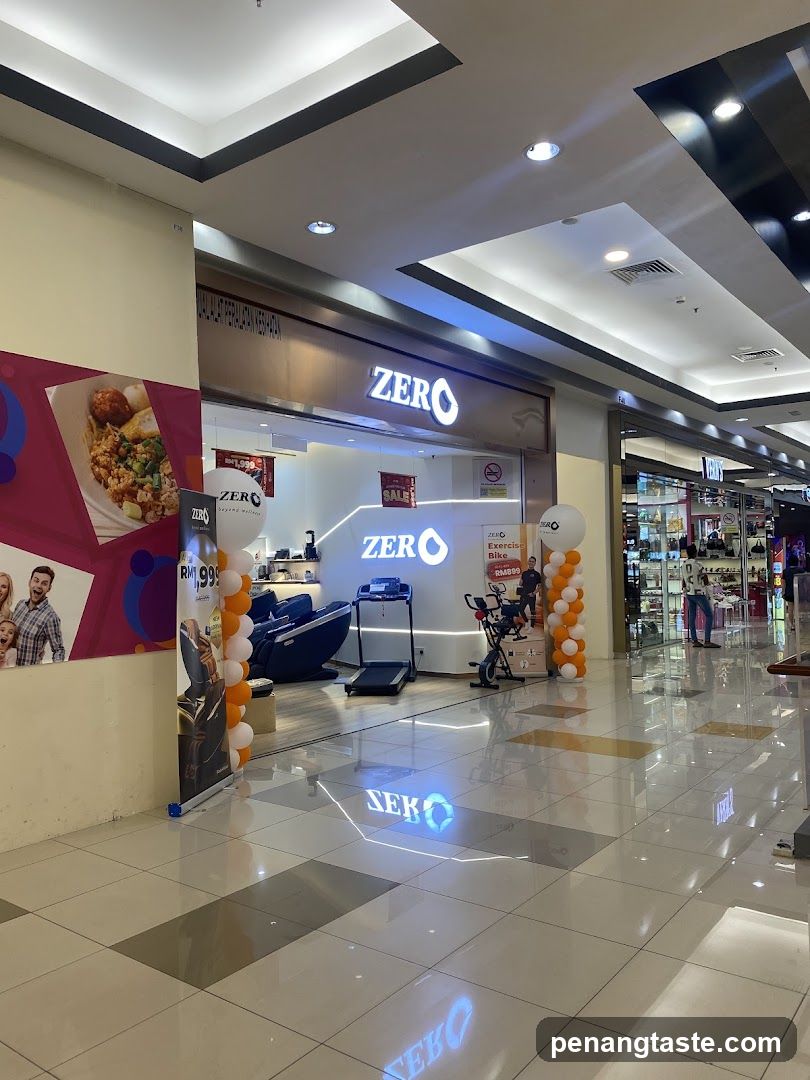 Interior of shopping mall corridor