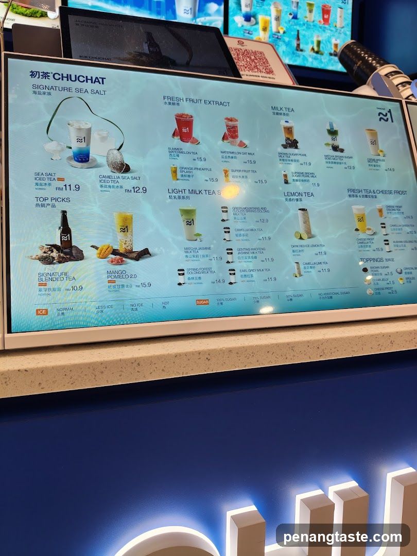 Chuchat Menu Display