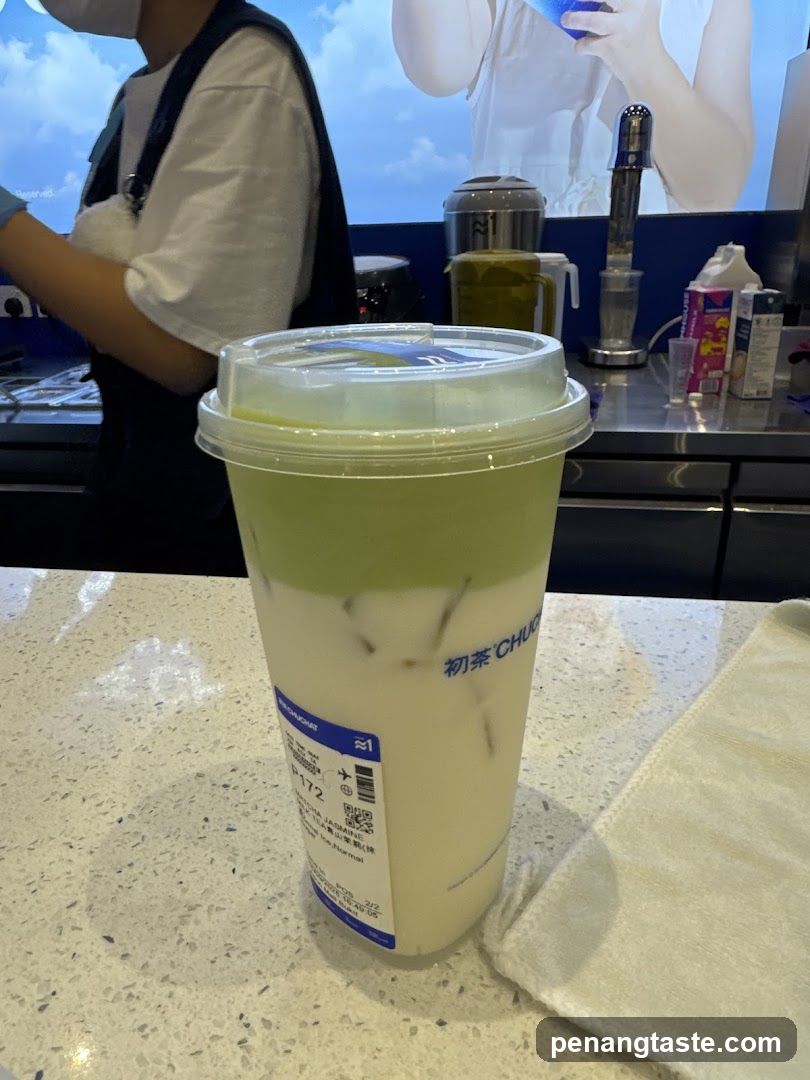 Beverage at counter
