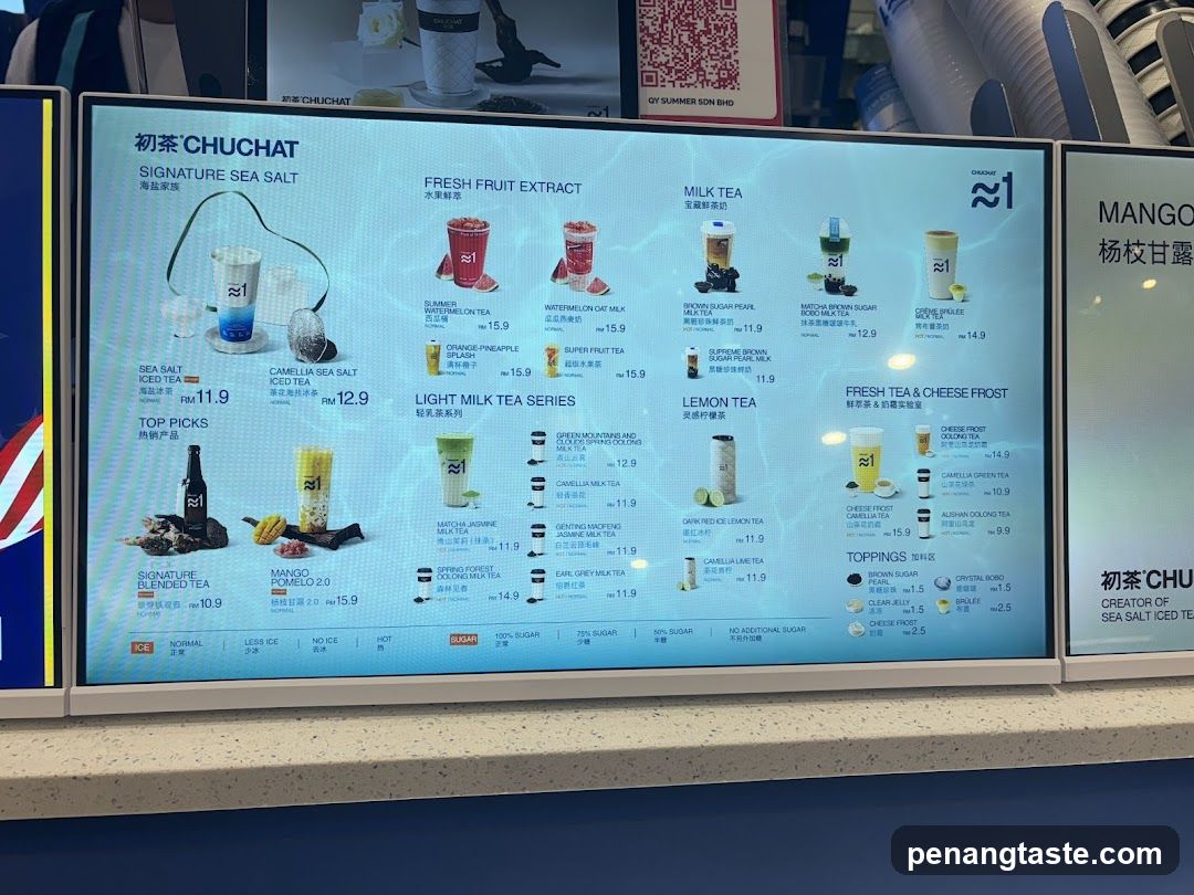 Chuchat Menu Display