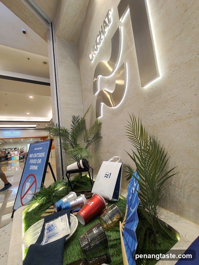 Interior display at a retail location