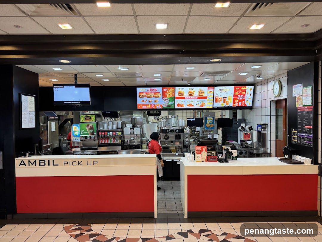 McDonald's pickup counter interior
