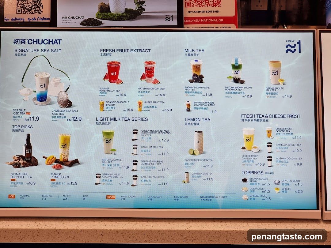 CHUCHAT Menu Board