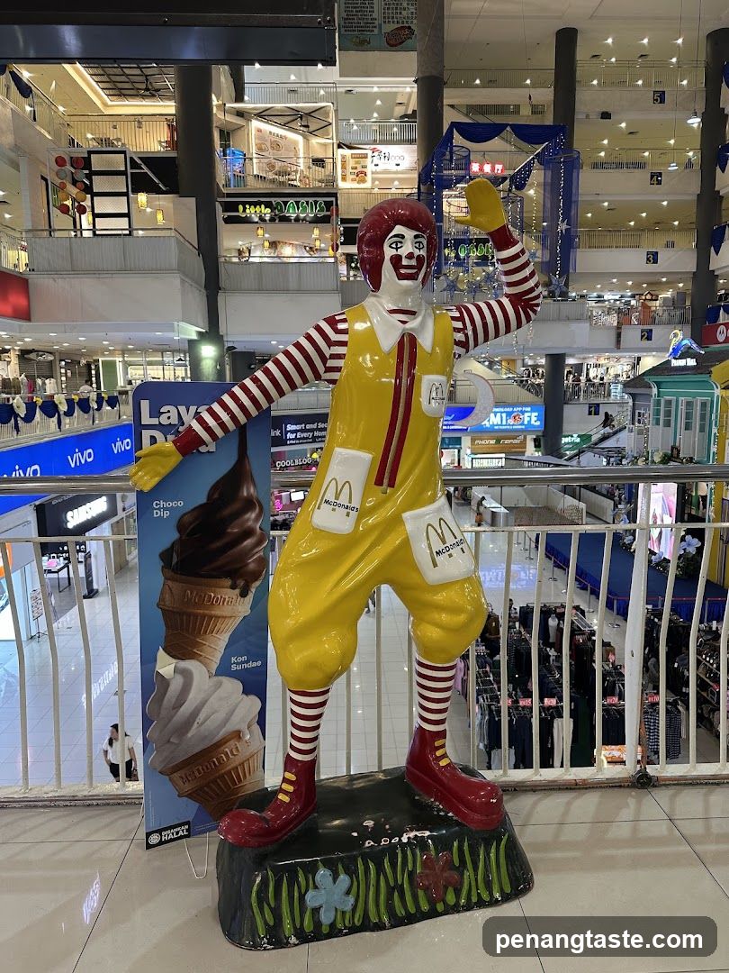 McDonald's Statue in Mall