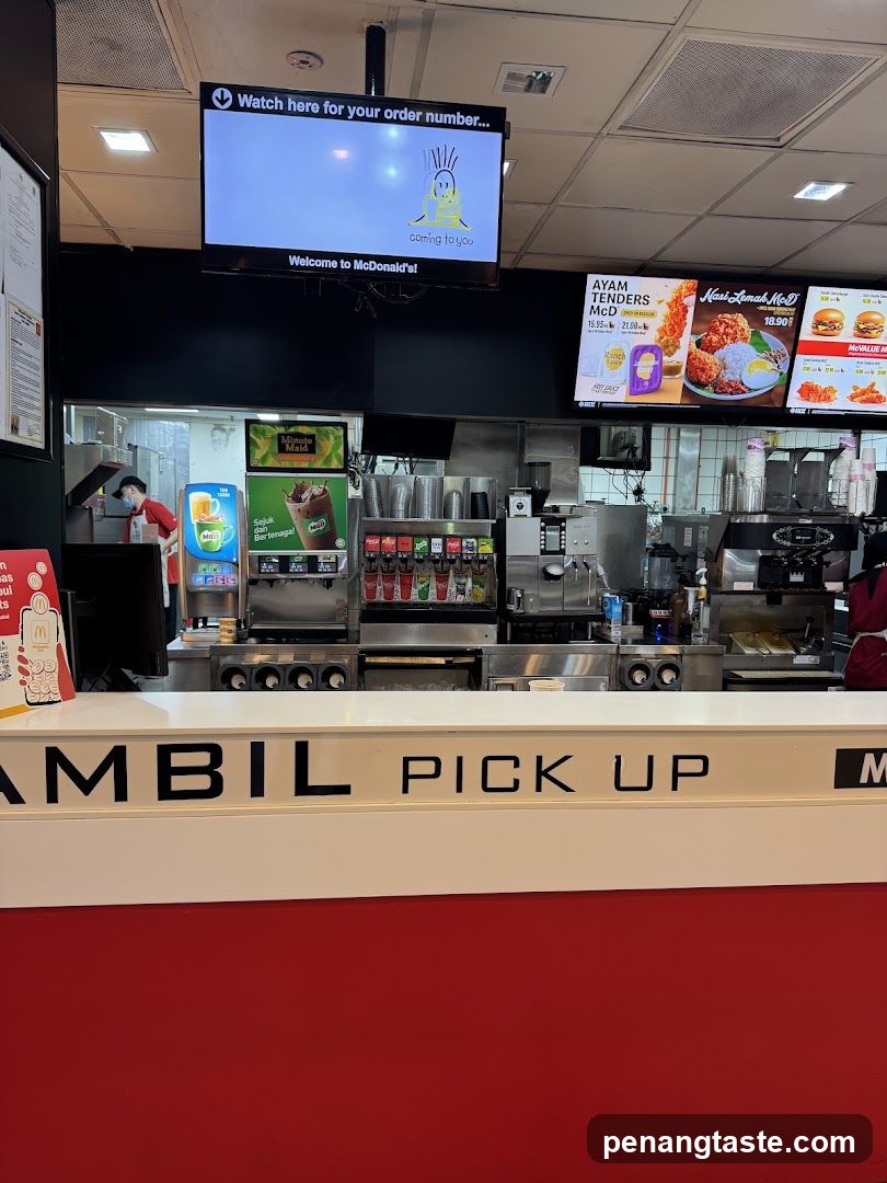 McDonald's Pickup Counter Interior