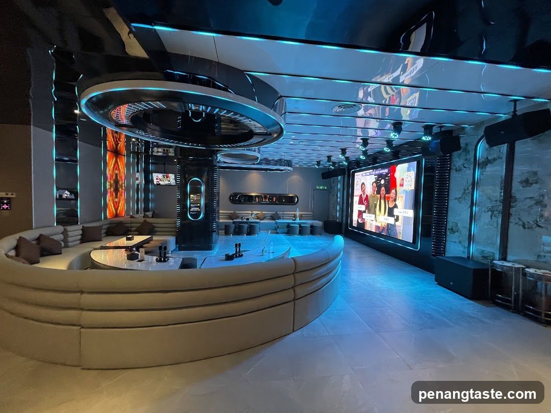 Interior of a modern entertainment venue