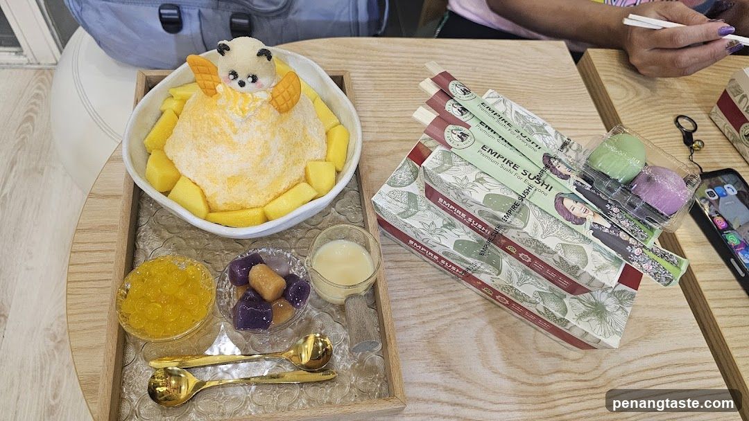 Table with Dessert and Sushi Packages