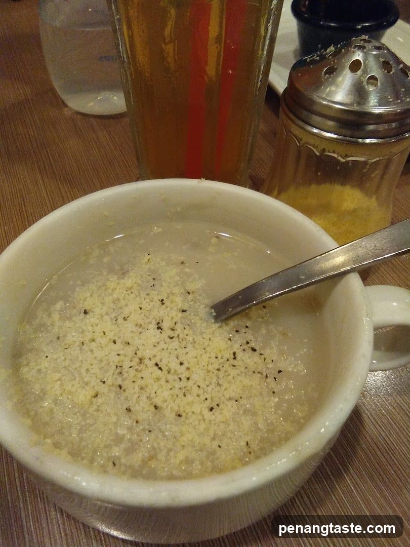 Table Setting with Soup and Condiments