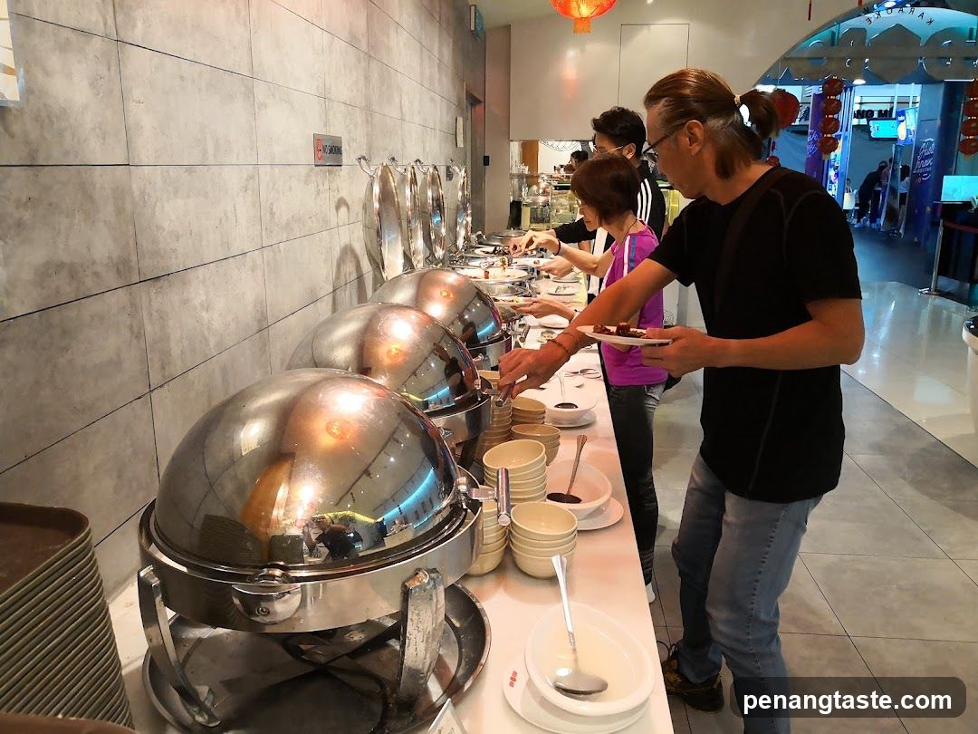 Restaurant buffet area