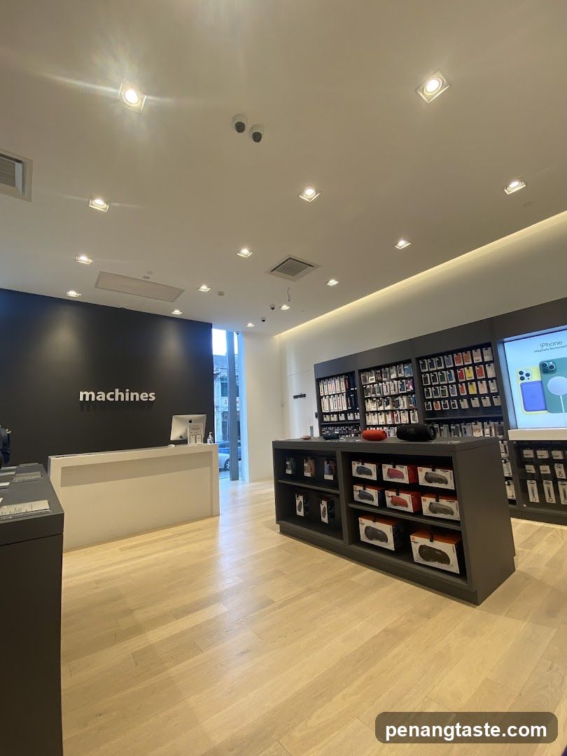 Interior of a retail store
