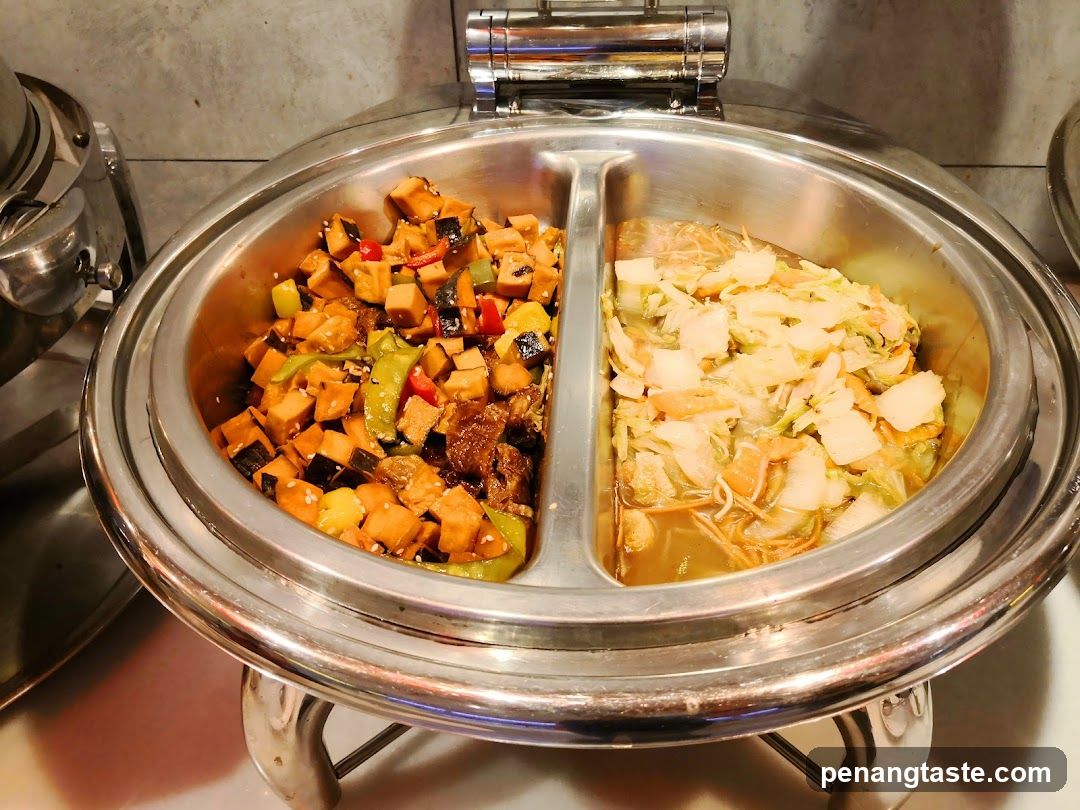 Food Display in Buffet