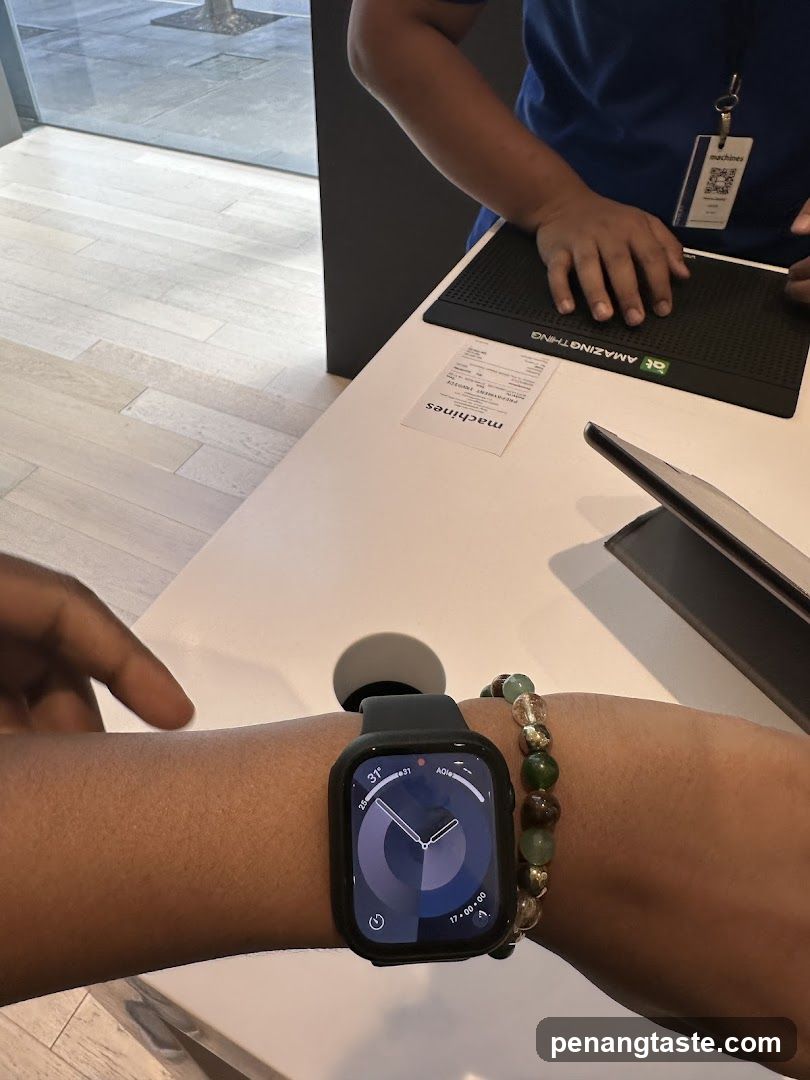 Inside a retail store