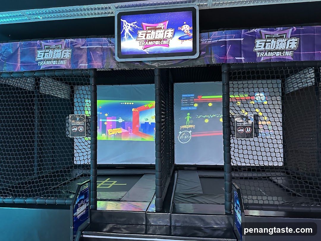 Interactive Trampoline Area