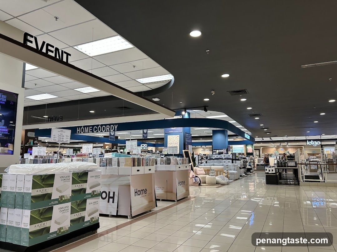 Interior of a retail store