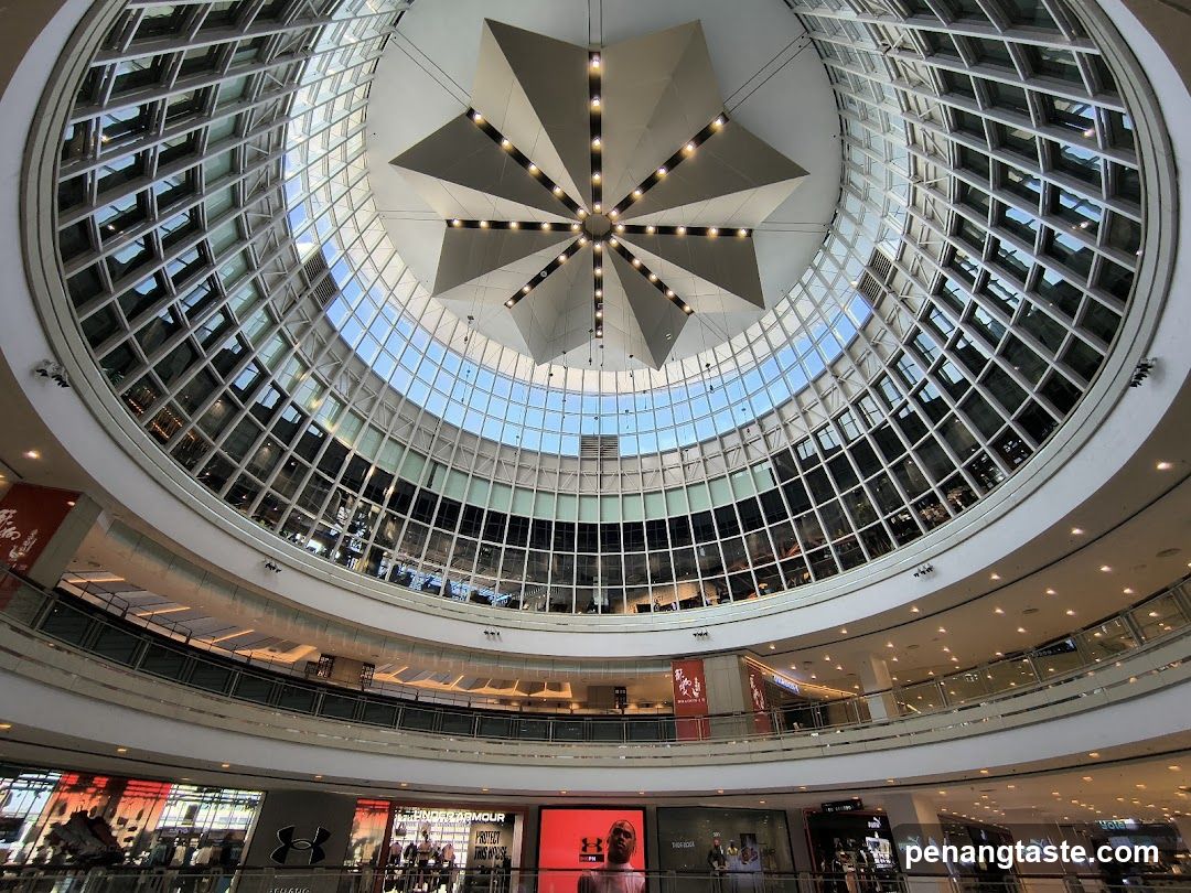 Interior of a multi-level shopping mall
