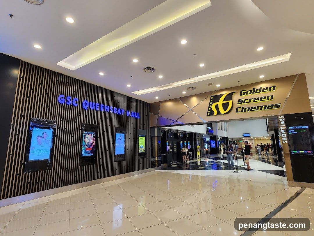 Golden Screen Cinemas entrance at GSC Queensbay Mall