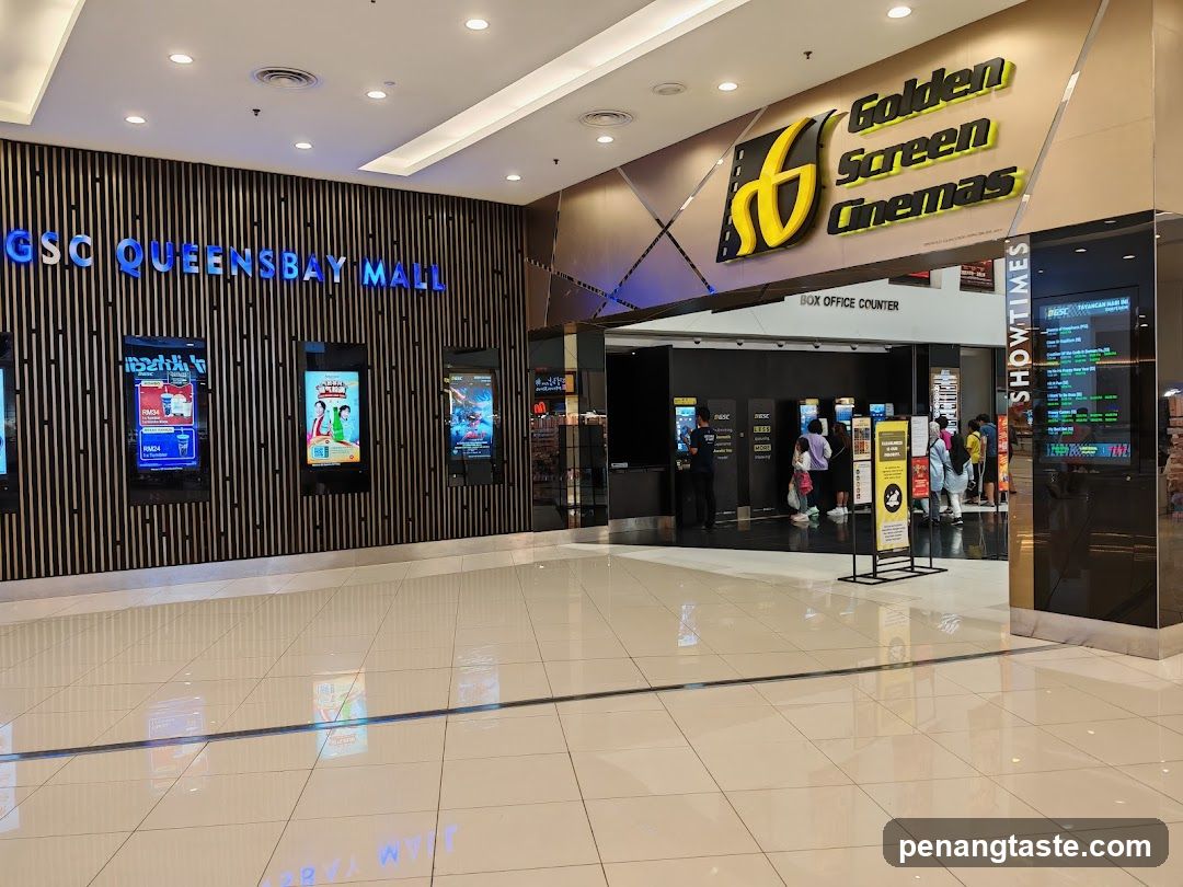 Golden Screen Cinemas entrance at GSC Queensbay Mall