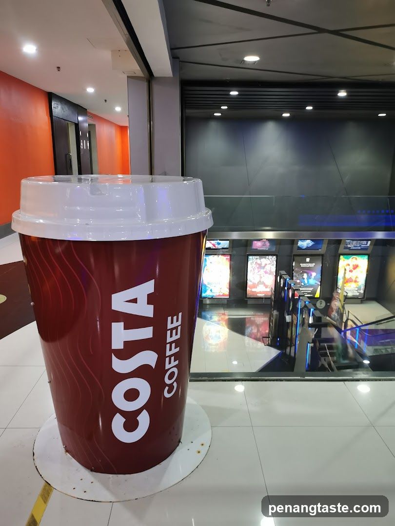 Costa Coffee display in mall