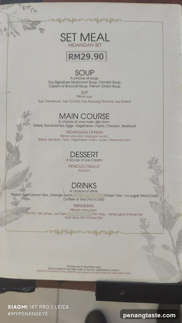 Set Meal Menu
