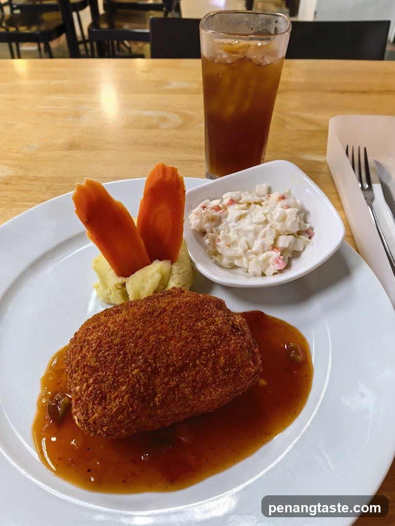 Dinner Plate with Side Dishes and Beverage