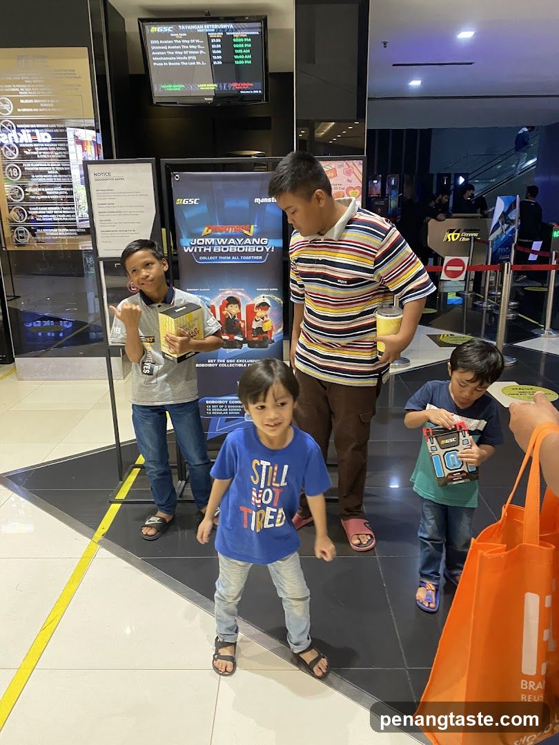 Children at cinema lobby