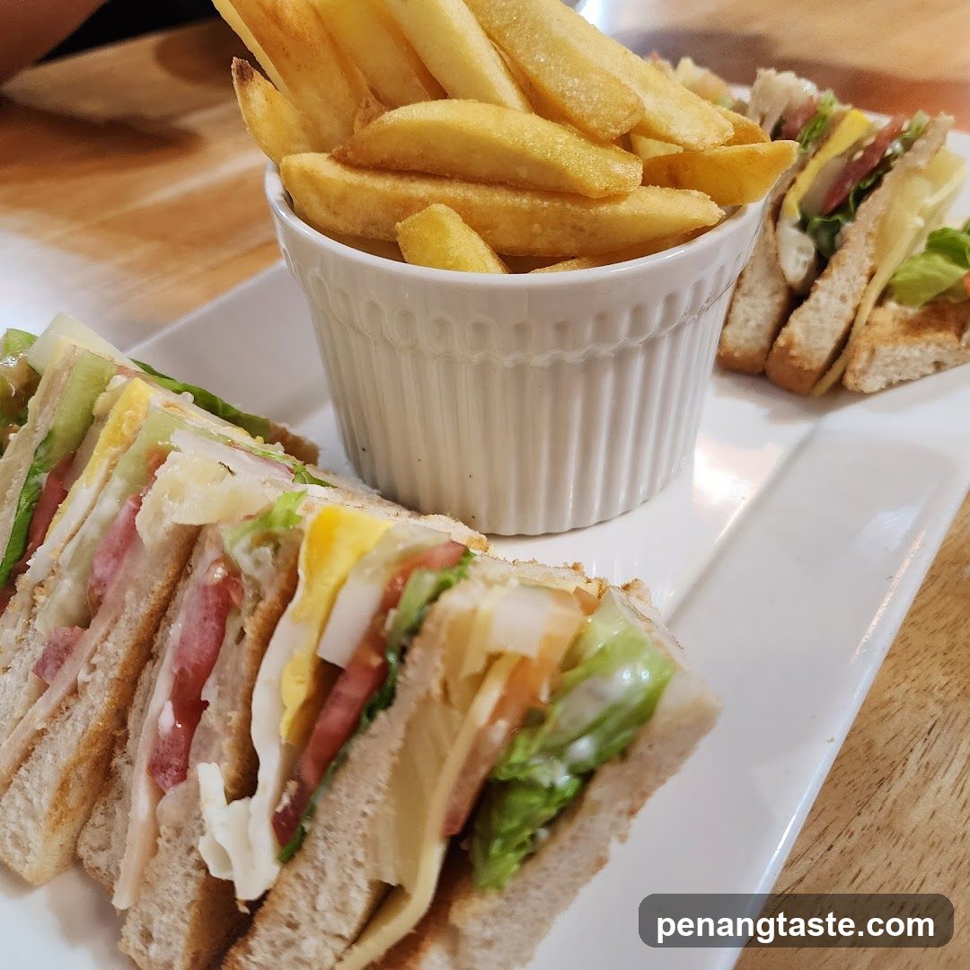 Sandwich and Fries Plate