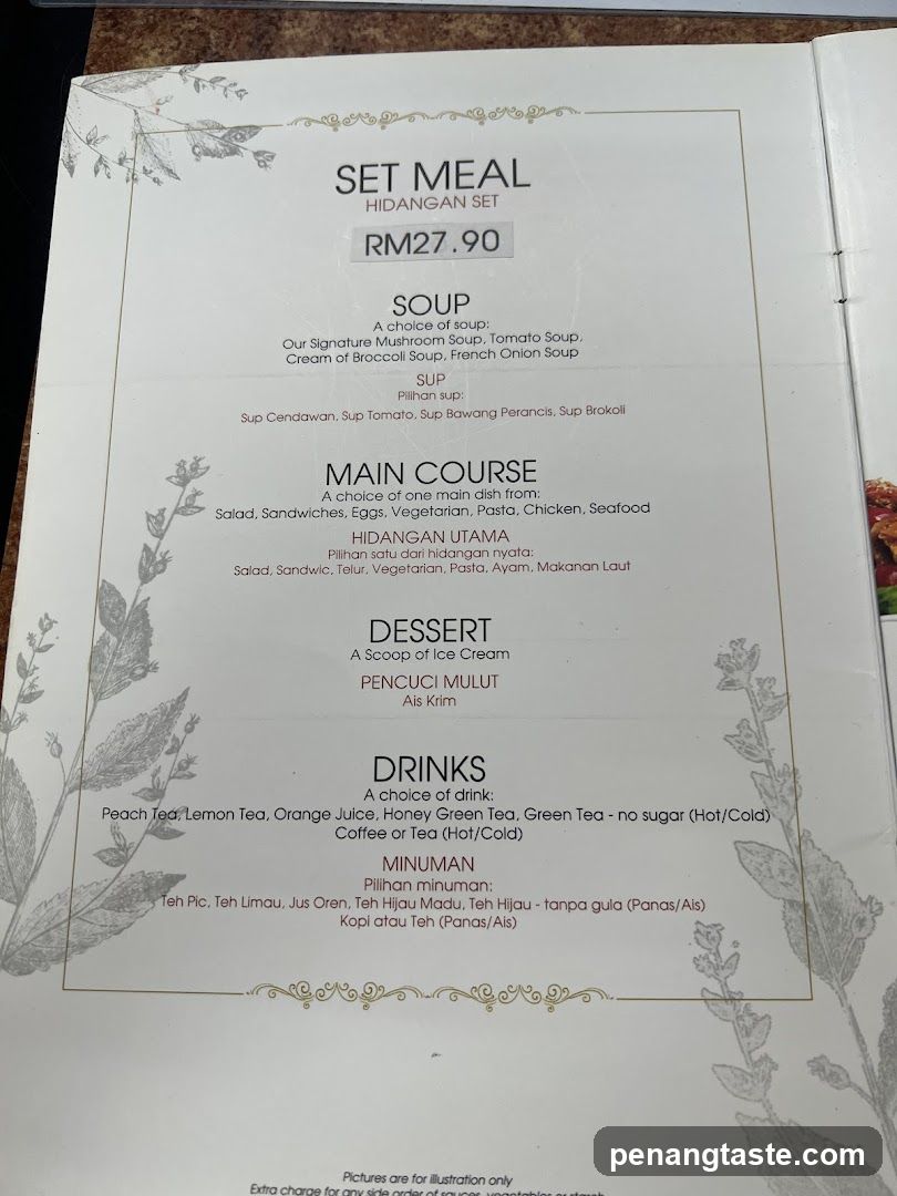Set Meal Menu