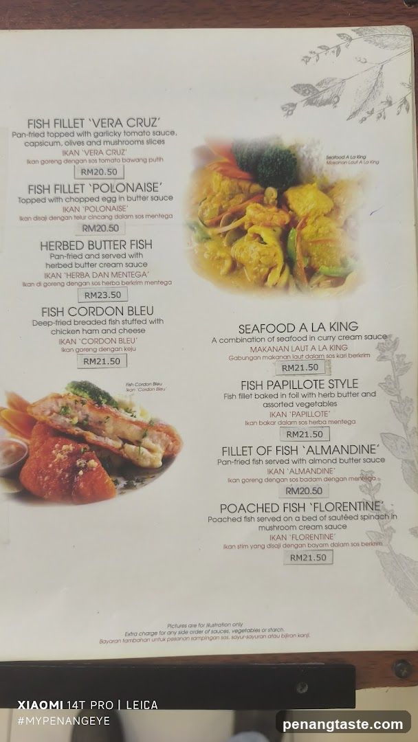 Fish Menu