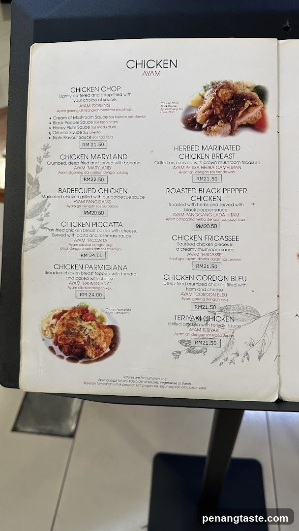 Chicken Menu
